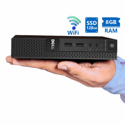 Dell Optiplex 9020M DM WiFi i5-4590T/8GB DDR3/128GB SSD/No ODD/8P Grade A Refurbished PC