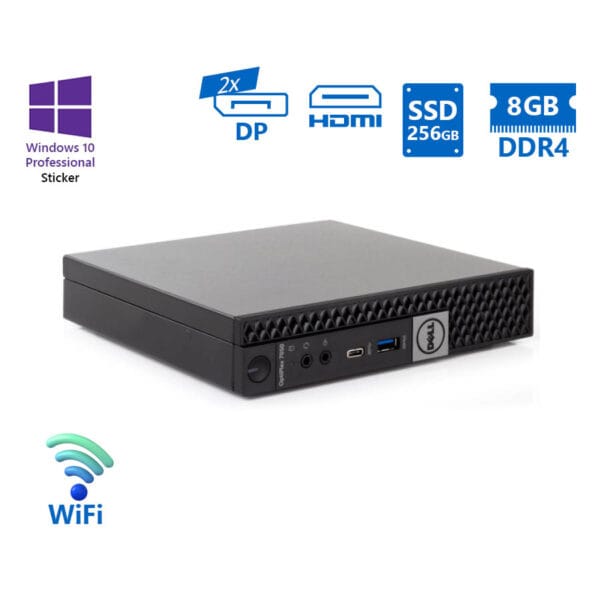 Dell Optiplex 7050 DM WiFi i5-6600/8GB DDR4/256GB SSD/No ODD/10P Grade A Refurbished PC Dell Optiplex 7050 DM WiFi i5-6600/8GB DDR4/256GB SSD/No ODD/10P Grade A Refurbished PC