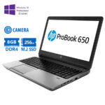 HP (A-) ProBook 650 G3 i5-7200U/15.6``/8GB DDR4/256GB M.2 SSD/DVD/Camera/10P Grade A- Refurbished La