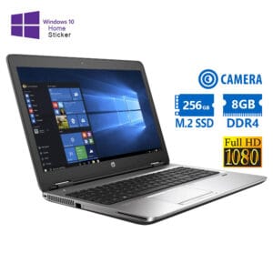 HP ProBook 650 G2 i5-6200U/15.6``FHD/8GB DDR4/256GB M.2 SSD/No ODD/Camera/10H Grade A Refurbished La