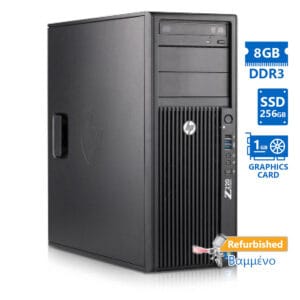 HP Z220 Tower Xeon E3-1225v2/8GB DDR3/256GB SSD/Nvidia 1GB/DVD/7P Grade A+ Workstation Refurbished P
