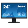 Used (A-) Monitor B2483H LED/Iiyama/24”FHD/1920x1080/Wide/Black/w/Speakers/Grade A-/D-SUB & DVI-D &