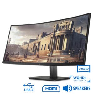 Used (A-) Monitor Z38c Curved/HP/38``UW-QHD/3840x1600/Black/w/Speakers/Grade A-/DP & HDMI & USB Type