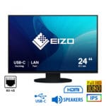 Used Monitor FlexScan EV2495 IPS LED/Eizo/24``FHD/1920x1200/Wide/Black/w/Sreakers/D-SUB & DVI-D & DP