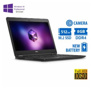 Dell Latitude E7470 i7-6600U/14”FHD/8GB DDR4/512GB M.2 SSD/No ODD/Camera/New Battery/10P Grade A Ref