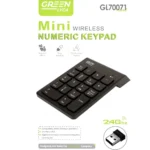 Green Lyca GL70071 Mini Ασύρματο Αριθμητικό Πληκτρολόγιο 2.4GHz: Ιδανικό για Laptops και γρήγορη εισαγωγή δεδομένων