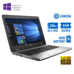 HP ProBook 650 G2 i5-6200U/15.6``FHD/8GB DDR4/256GB M.2 SSD/No ODD/Camera/New Battery/10P Grade A Re