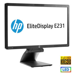 Used (A-) Monitor E231 LED/HP/23``FHD/1920x1080/Wide/Black/Grade A-/D-SUB & DVI-D & DP & USB HUB