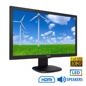 Used Monitor 243S5L LED/Philips/24”FHD/1920x1080/Wide/Black/w/Speakers/D-SUB & HDMI