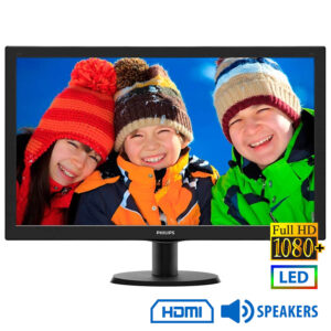 Used Monitor 273V5 LED/Philips/27``FHD/1920x1200/Wide/Black/w/Speakers/D-SUB & DVI-D & HDMI
