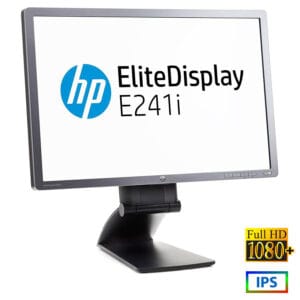 Used Monitor E241i IPS LED/HP/24``FHD/1920x1200/Wide/Silver/Black/D-SUB & DVI-D & DP & USB HUB