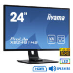 Used Monitor ProLite XB2481HS LED/Iiyama/24``FHD/1920x1080/Black/w/Speakers/D-SUB & DVI-D & HDMI